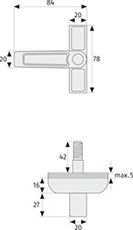 Skizze Fenster-Zusatzsicherung 2510 W EK